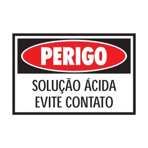 Perigo - Placa preventiva de Perigo