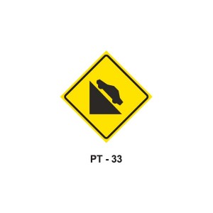 Aclive acentuado - Placa de advertência
