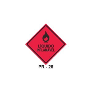 Placa Líquido Inflamável
