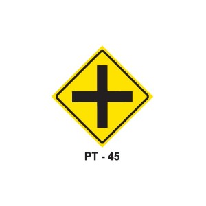 Placa Cruzamento de Vias