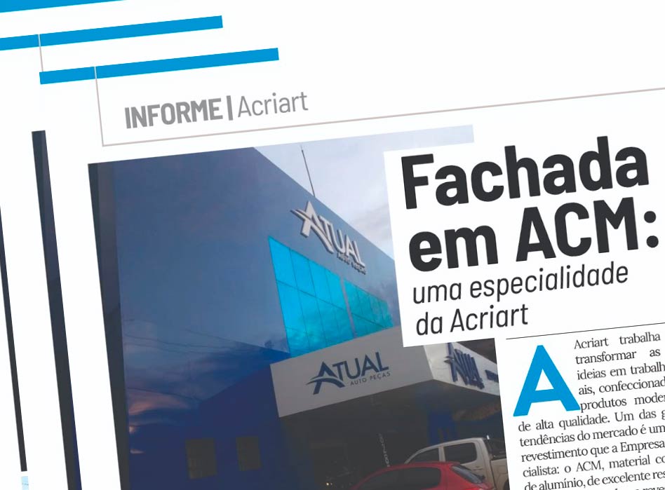 Reprodução da reportagem publicada sobre a Acriart na Revista Impactto