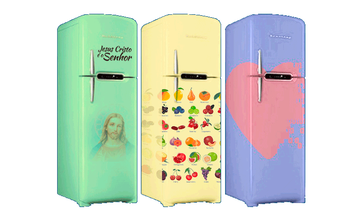 adesivo de geladeira - Jesus e amor