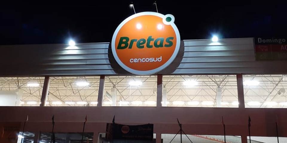 Fachada Supermercado Bretas - Lavras