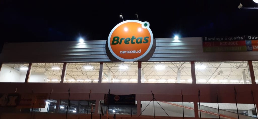 Fachada Supermercado Bretas - Lavras